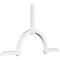 Ekena Millwork Ericson Architectural Grade PVC Gable Bracket, 108"W x 63"H x 4"D x 4"F, 14/12 Pitch GBP108X63X0404ERI00 - alternate 1